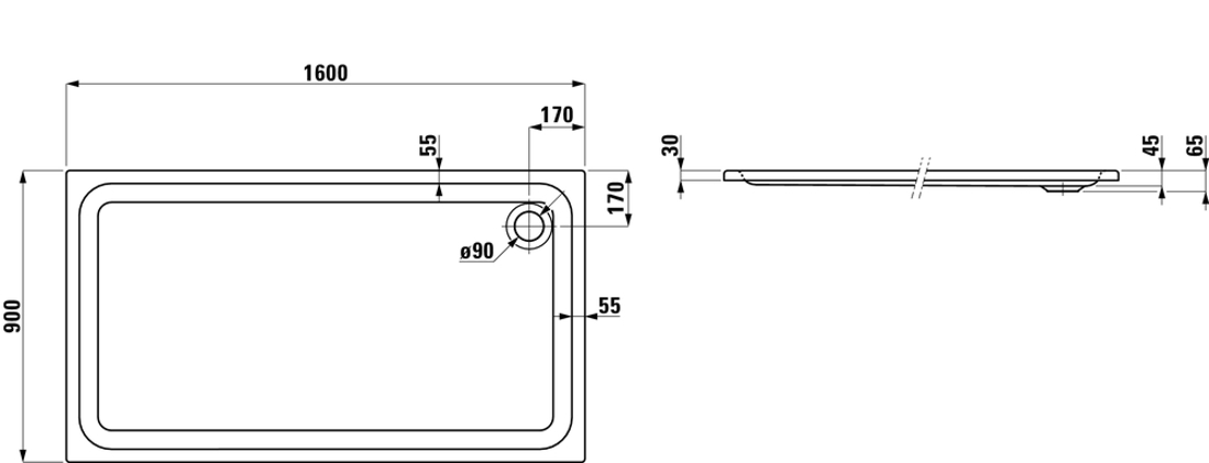 Slika od SOLUTIONS-160 petougaona tuš kadica