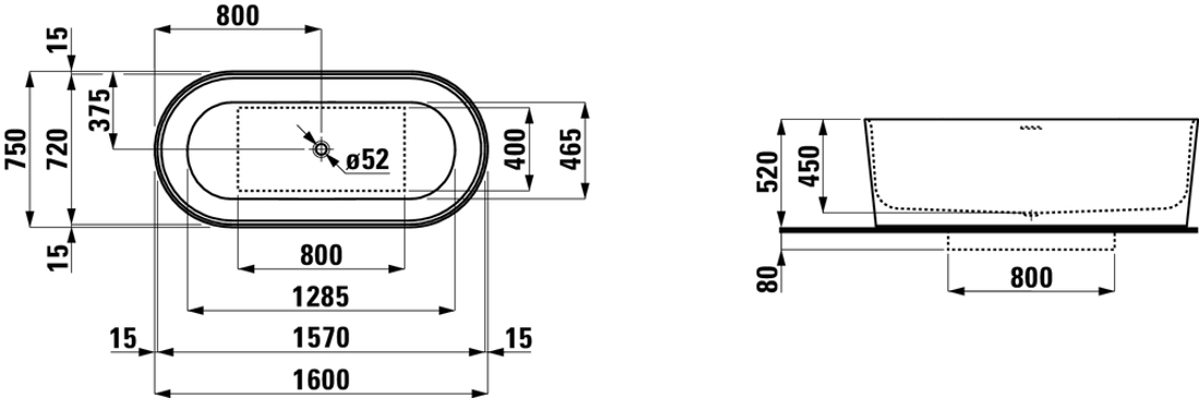 Slika od VAL samostojeća kada od Sentec materijala