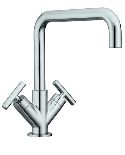 Slika od Twinprime dvoručna slavina za umivaonik pomični vrat 225mm