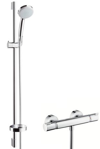Slika od Ecostat Comfort Combi 0,90 m sa Croma 100 Vario ručnim tušem EcoSmart 9 l/min