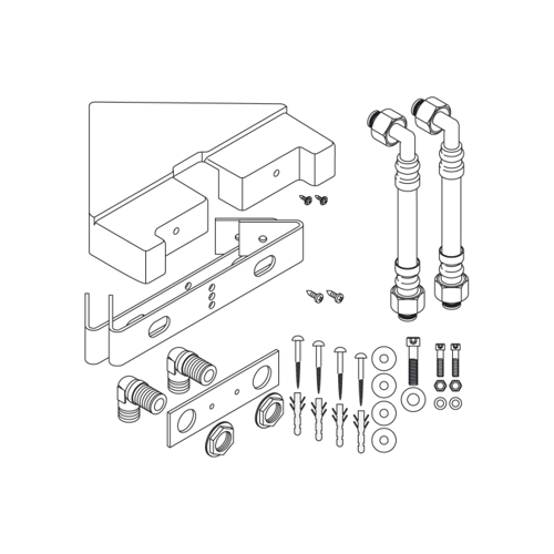 Slika od Corner fitting set for Pharo shower panel Lift 2