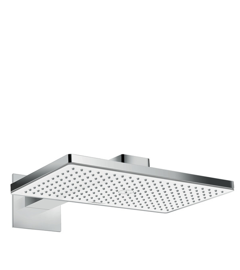 Slika od Rainmaker Select 460 1jet fiksni tuš sa nosačem tuša 460 mm belo staklo