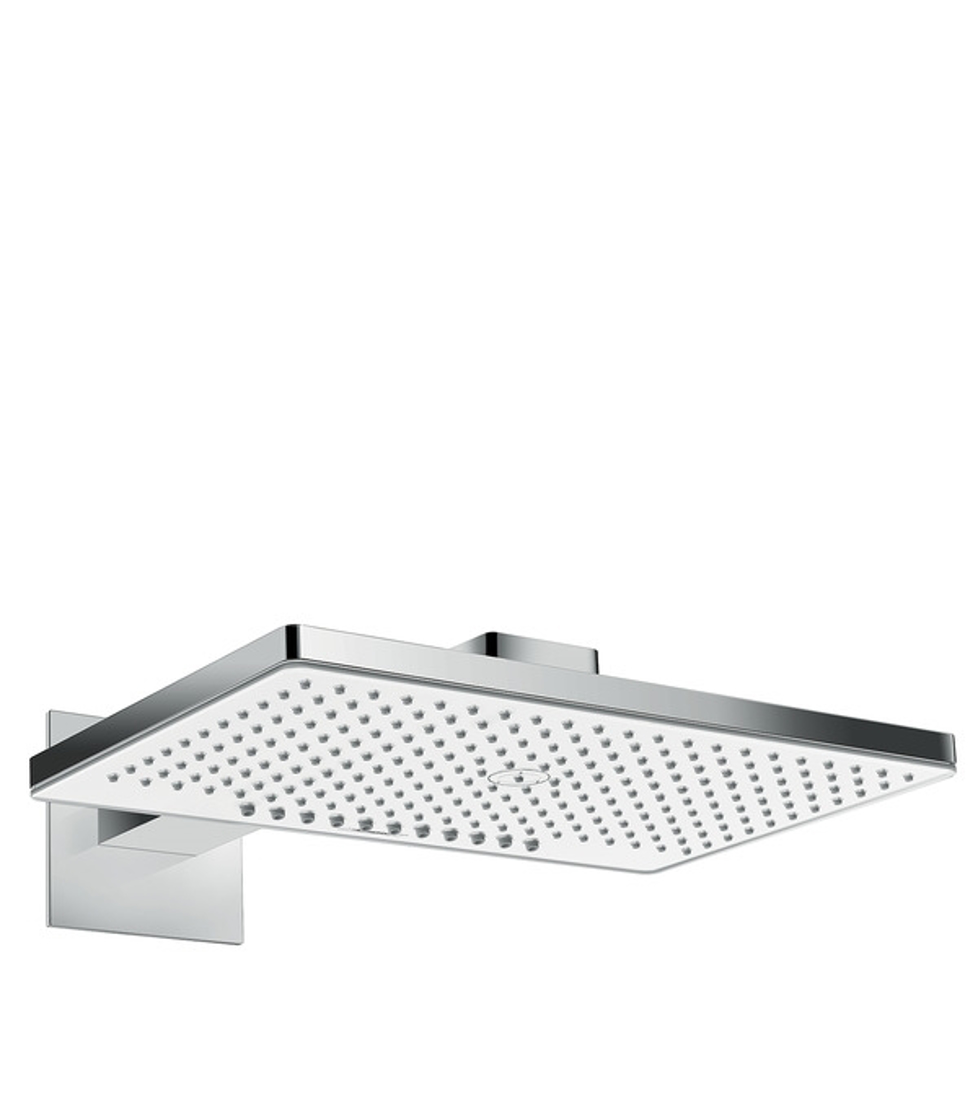 Slika od Rainmaker Select 460 2jet fiksni tuš sa nosačem tuša 460 mm belo staklo