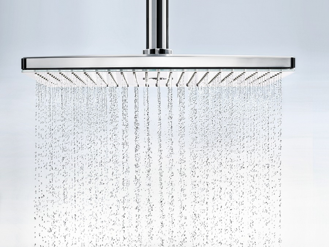 Slika od Rainmaker Select 460 3jet fiksni tuš sa nosačem tuša 460 mm belo staklo