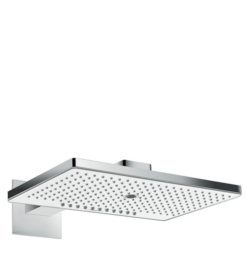 Slika od Rainmaker Select 460 3jet fiksni tuš sa nosačem tuša 460 mm belo staklo