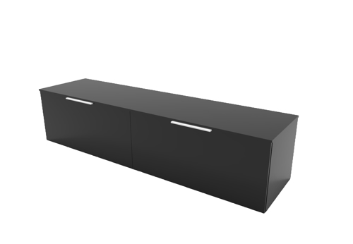Slika od KARTELL kabinet 633 crni visoki sjaj