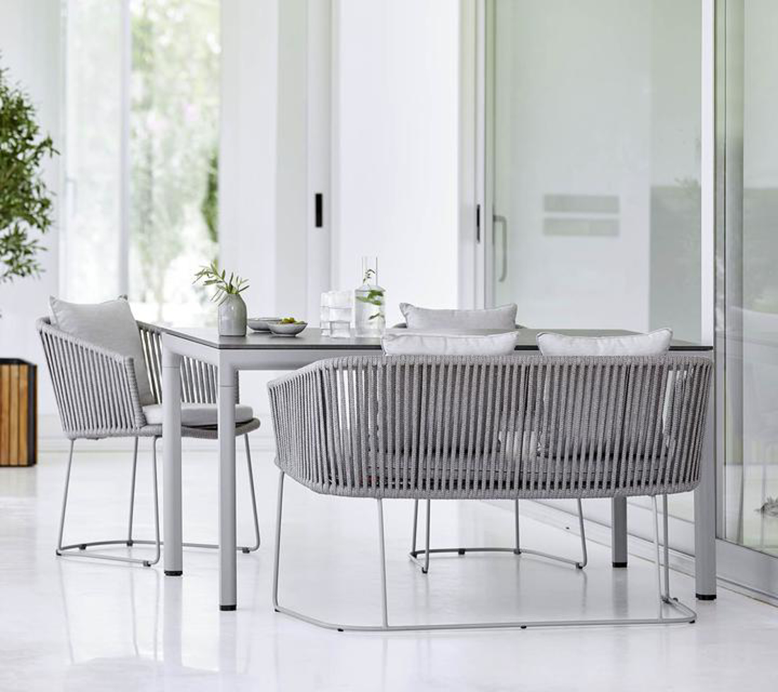 Slika od Moments dining bench, Cane-line Soft Rope