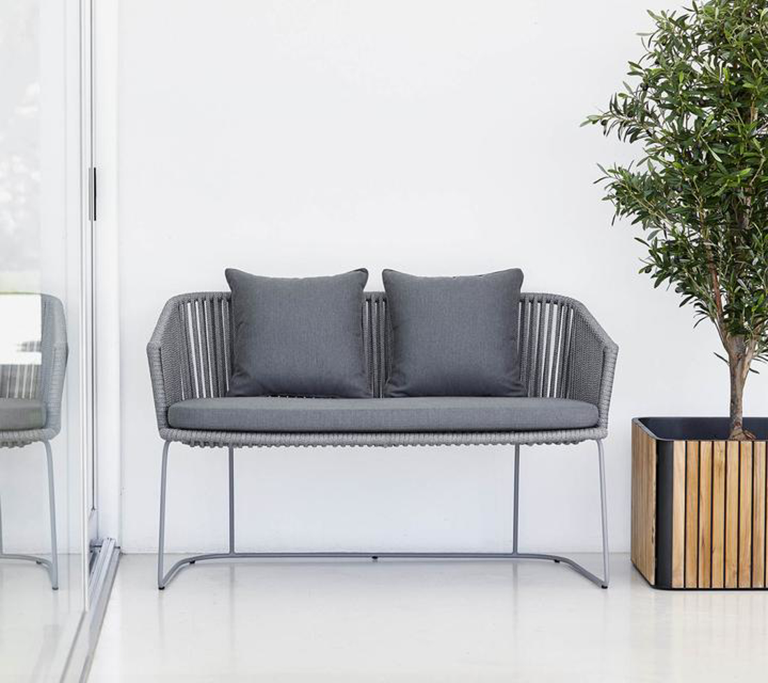 Slika od Moments dining bench, Cane-line Soft Rope