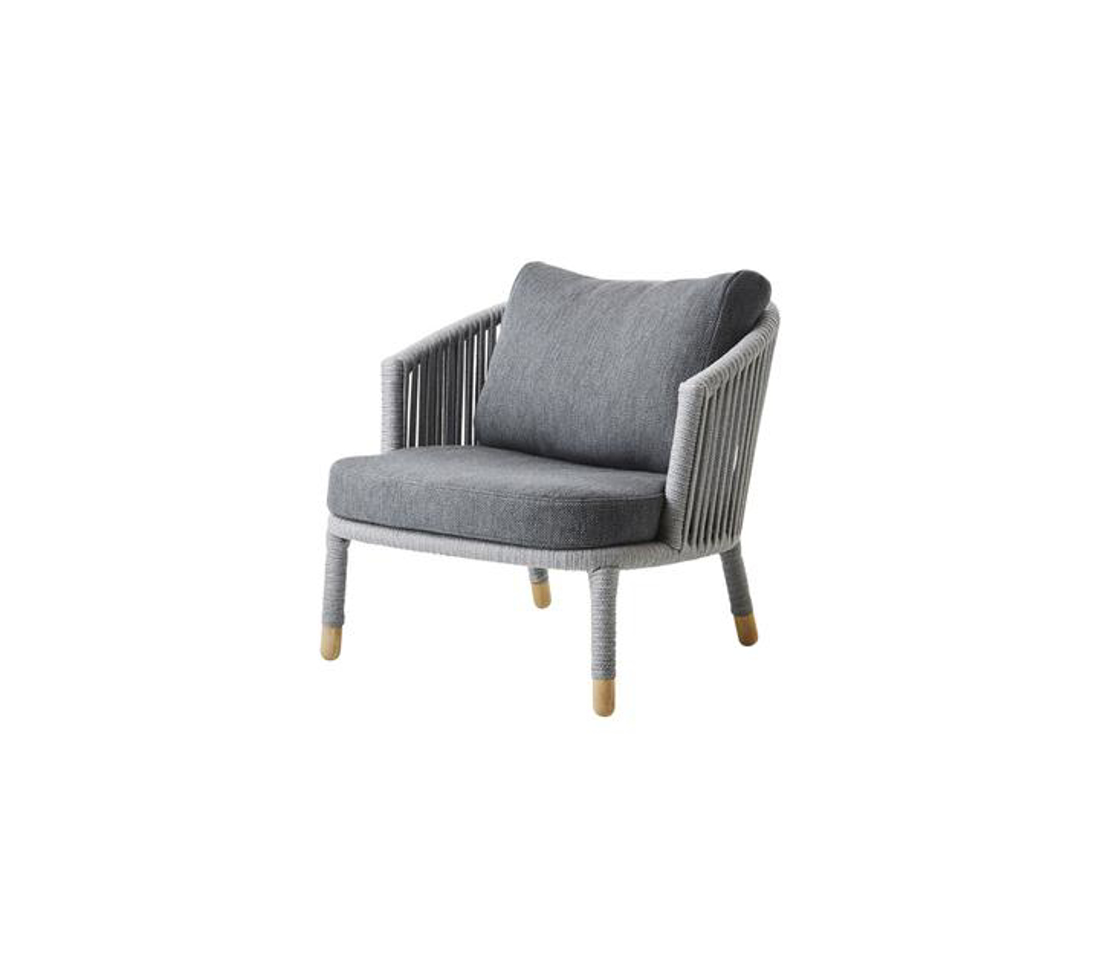 Slika od Moments lounge chair, incl. Grey cushion set