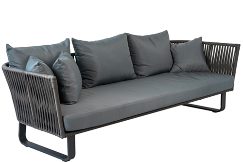 Slika od BITTI TROSED 220X82X68 GREY 08091