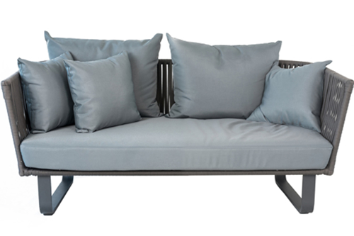 Slika od BITTI DVOSED 152X82X68 GREY 08091