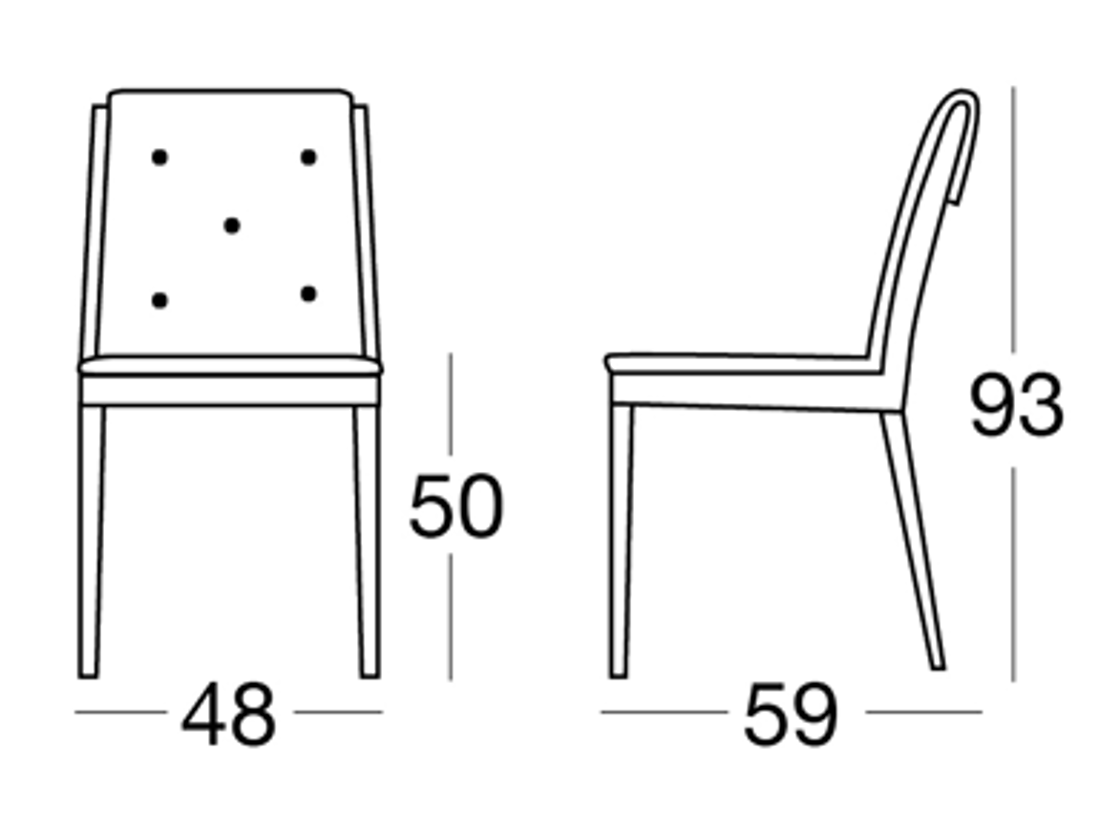 Slika od MAXARI STOLICA 48x59xh93 cm