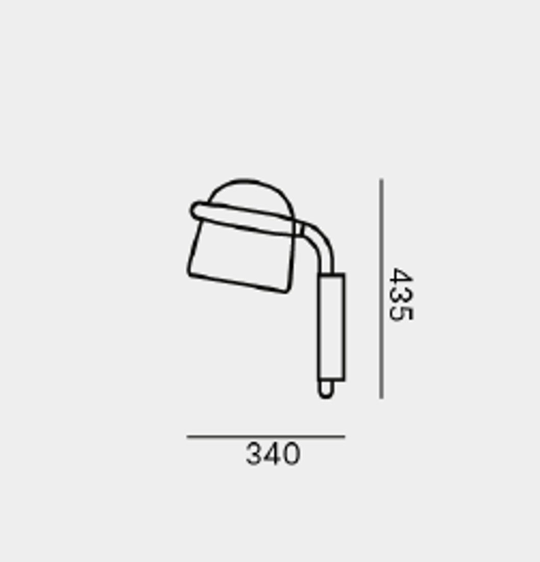 Slika od MONA SMALL ZIDNA LAMPA 34X43,5 cm