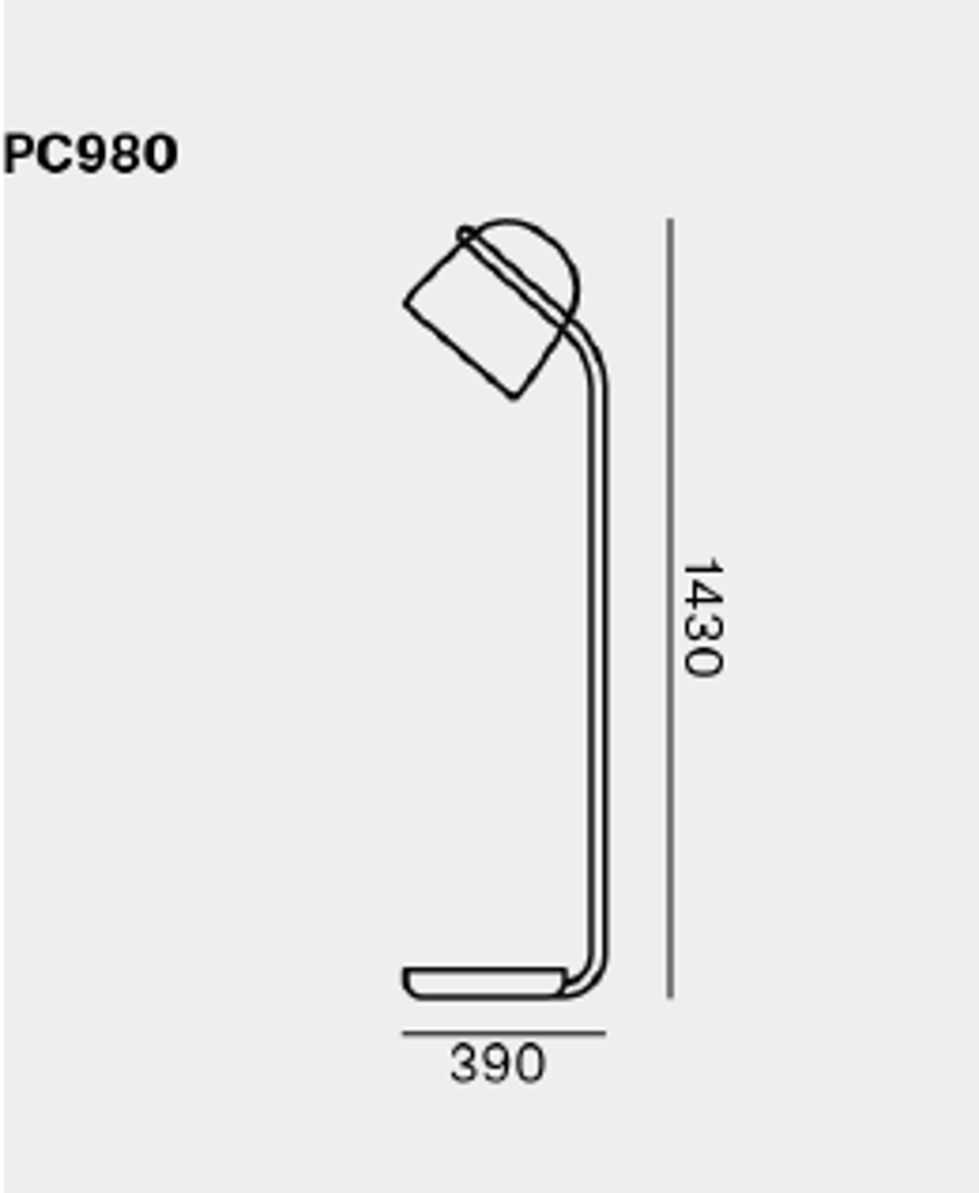 Slika od MONA MEDIUM PODNA LAMPA 39X143 cm