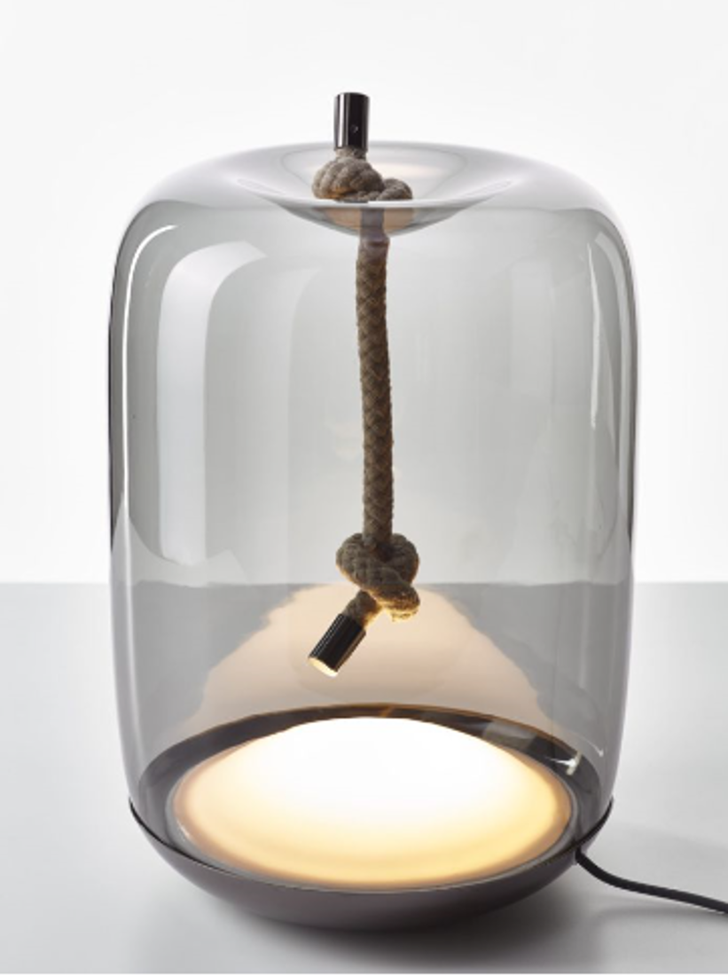 Slika od KNOT CILINDRO STONA LAMPA 30X42 cm