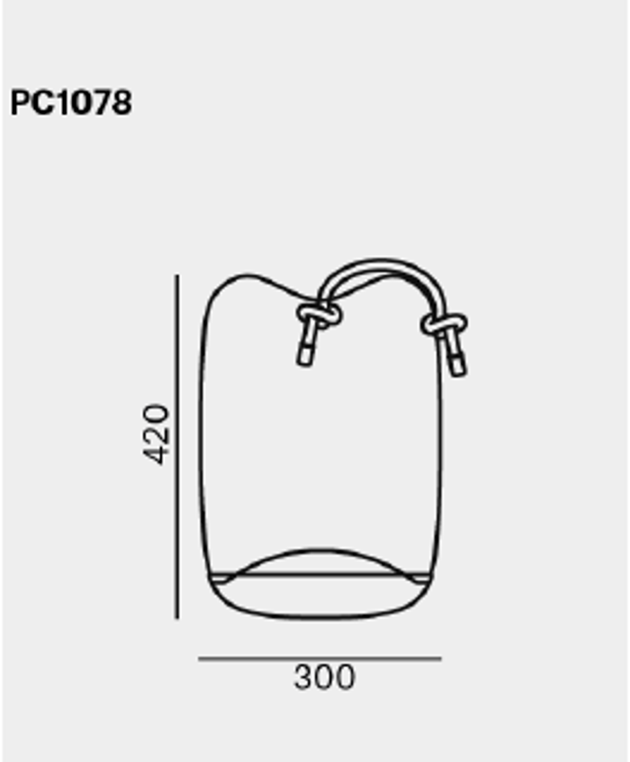 Slika od KNOT CILINDRO STONA LAMPA 30X42 cm