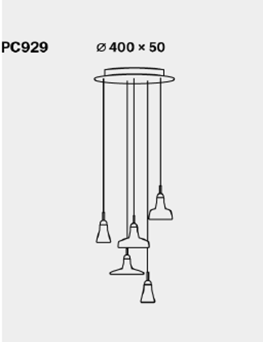 Slika od SHADOWS RING PLAFONSKA LAMPA FI40cm X h 200 cm