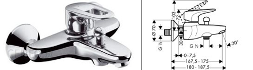 Slika od Metropol E bath mixer