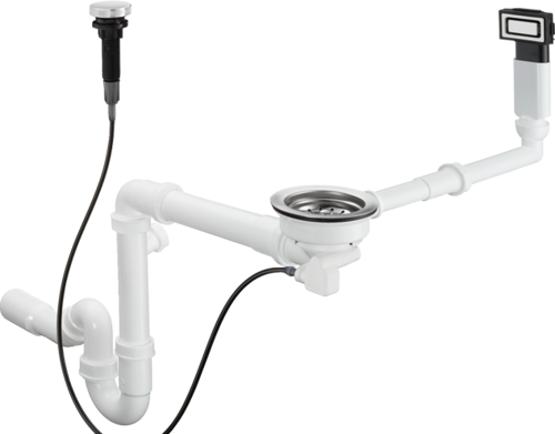 Slika od D14-11 Automatic waste and overflow set for single bowl