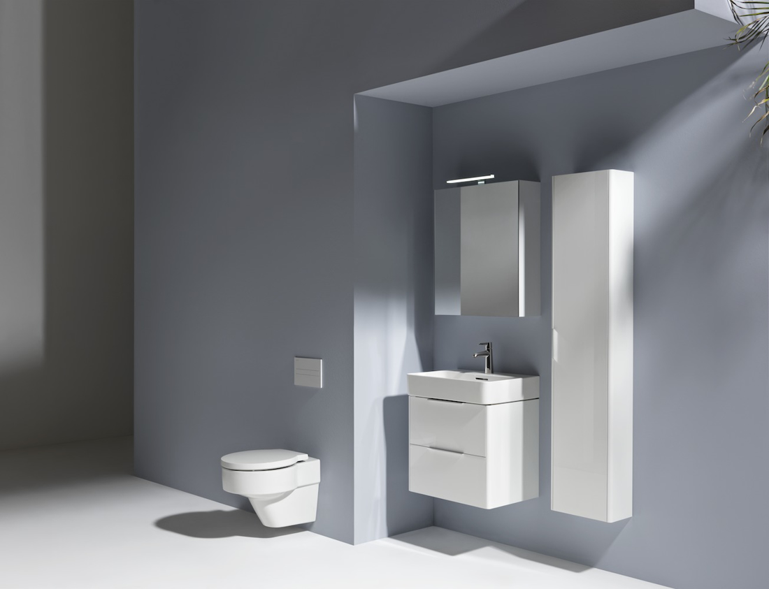 Slika od BASE ormarić 585 x 390 x 530 mm sa 2 fioke white glossy