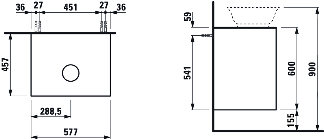 Slika od NEW CLASSIC KOMODA 575 x 455 x 600 mm