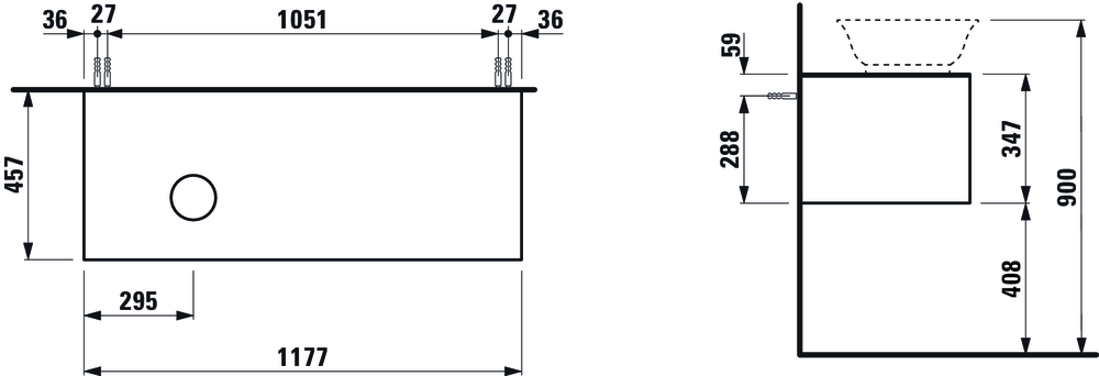Slika od NEW CLASSIC KOMODA LEVA 1175 x 455 x 345mm