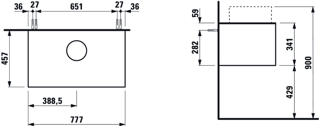 Slika od SONAR ORMARIĆ 775 x 455 x 340 mm