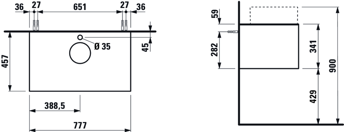 Slika od SONAR ORMARIĆ 775 x 455 x 340mm
