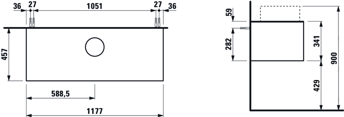 Slika od SONAR ORMARIĆ 1175 x 455 x 340 mm