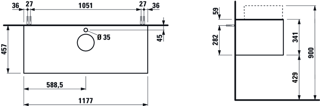 Slika od SONAR ORMARIĆ 1175 x 455 x 340 mm