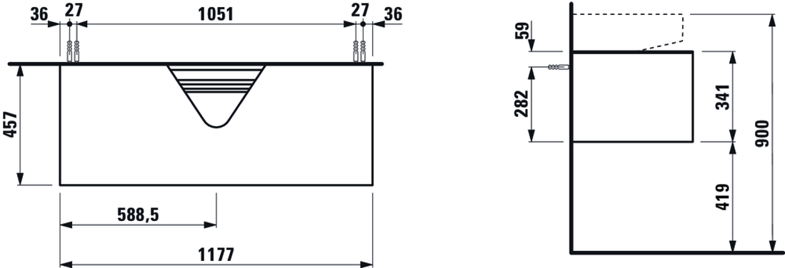 Slika od SONAR ORMARIĆ 1175 x 455 x 340 mm