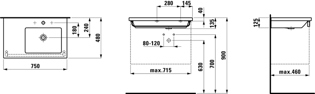 Slika od LIVING SQUARE 75x48cm levi