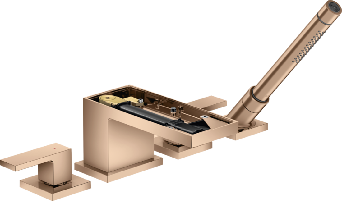 Slika od Axor MyEdition baterija za kadu sa ručnim tušem brushed bronze