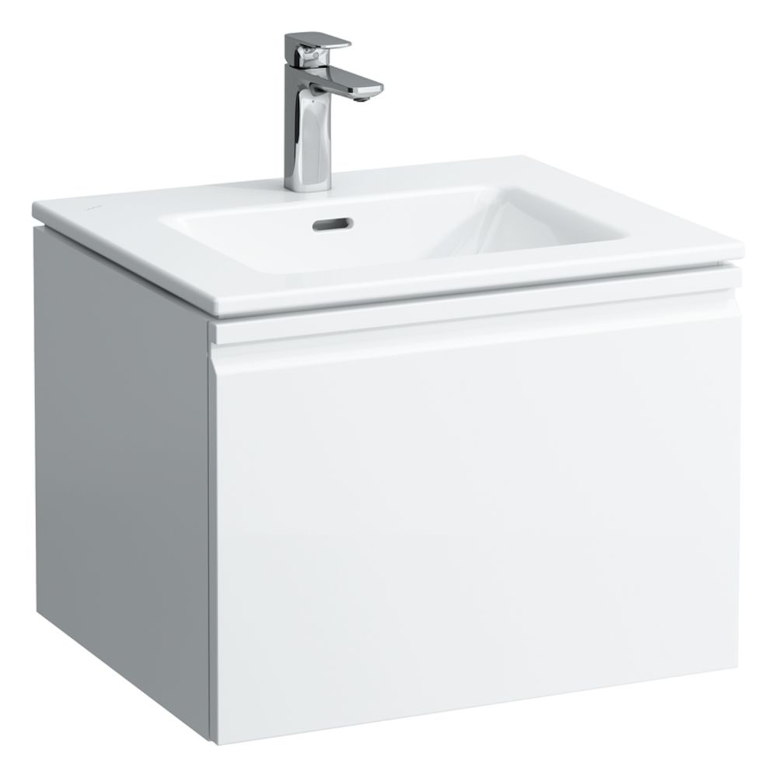 Slika od PRO S ormarić sa integrisanim umivaonikom i fiokom white glossy