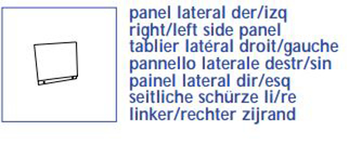 Slika od Club bocni panel za kadu 80 beli
