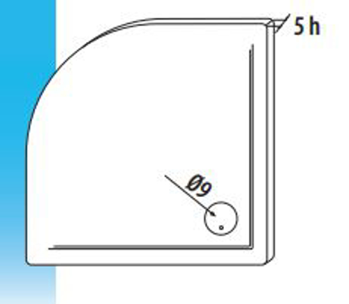 Slika od LINE CORNER TUS KADICA 80X80