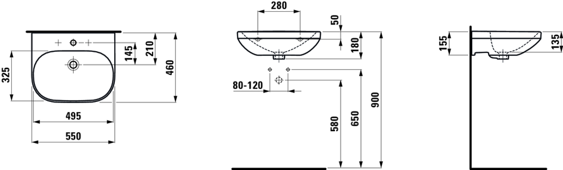 Slika od LUA UMIVAONIK 550X460 MM