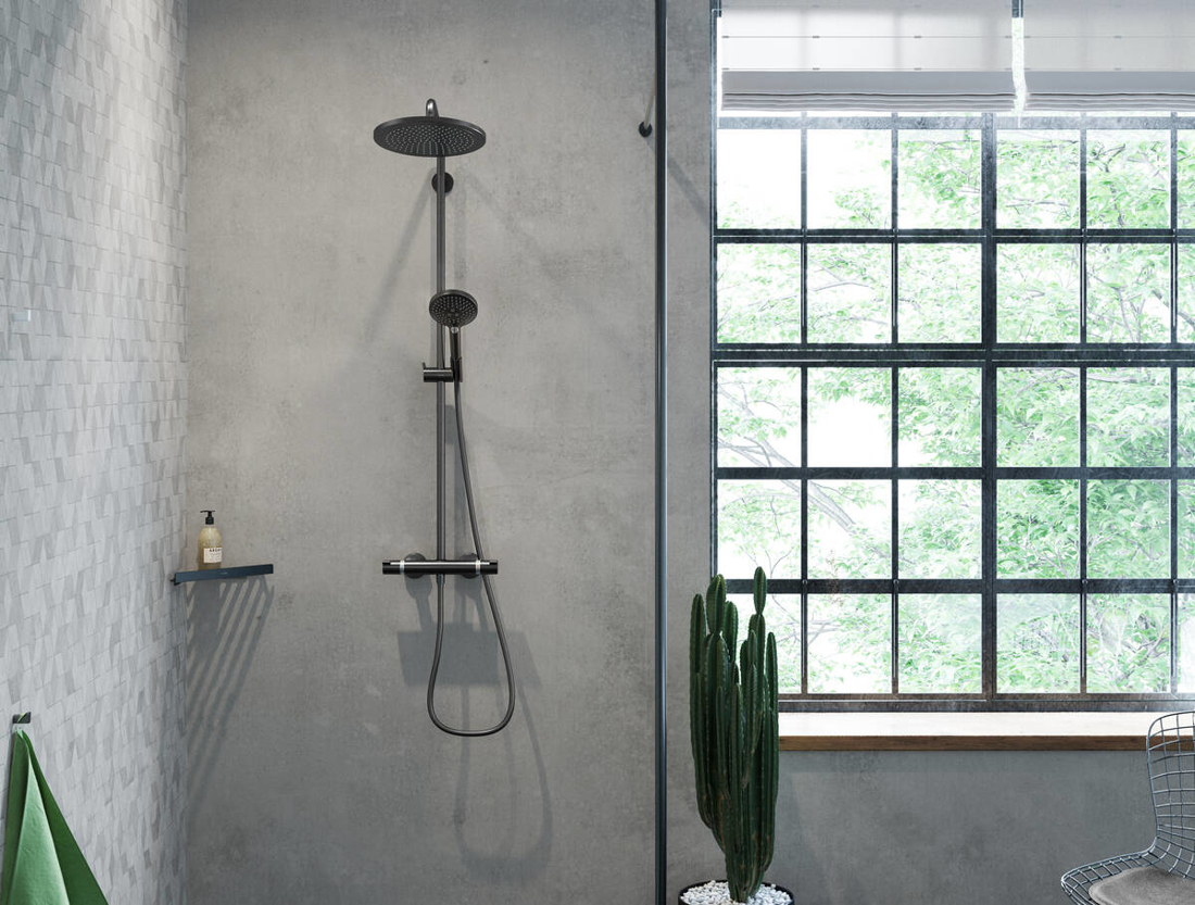 Slika od Croma Select S Showerpipe 280 1jet crna mat